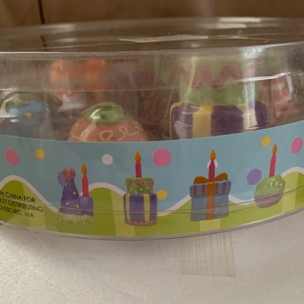 Colorful Birthday Candleholders Set of 8